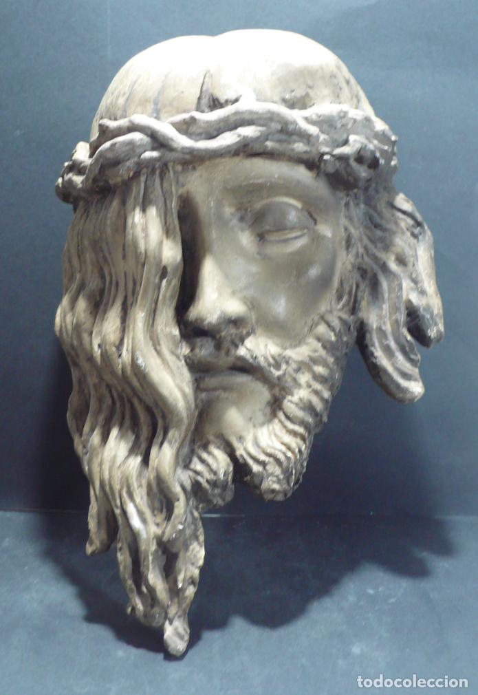 Arte: CABEZA DE CRISTO EN ESCAYOLA - Foto 1