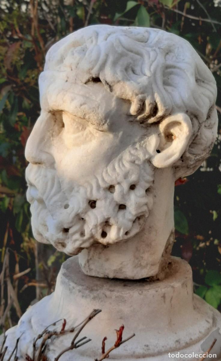 Arte: Cabeza noble en m&aacute;rmol blanco - Foto 2