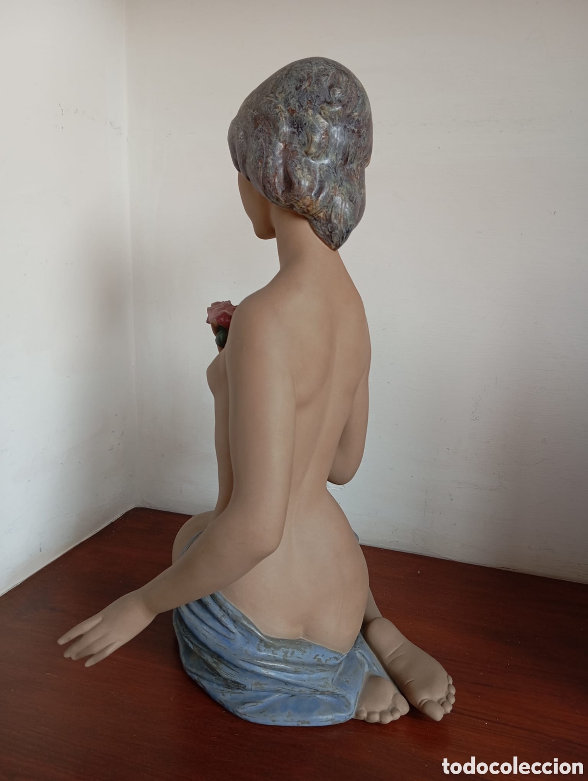 Arte: Escultura lladro mujer desnuda sentada - Foto 2