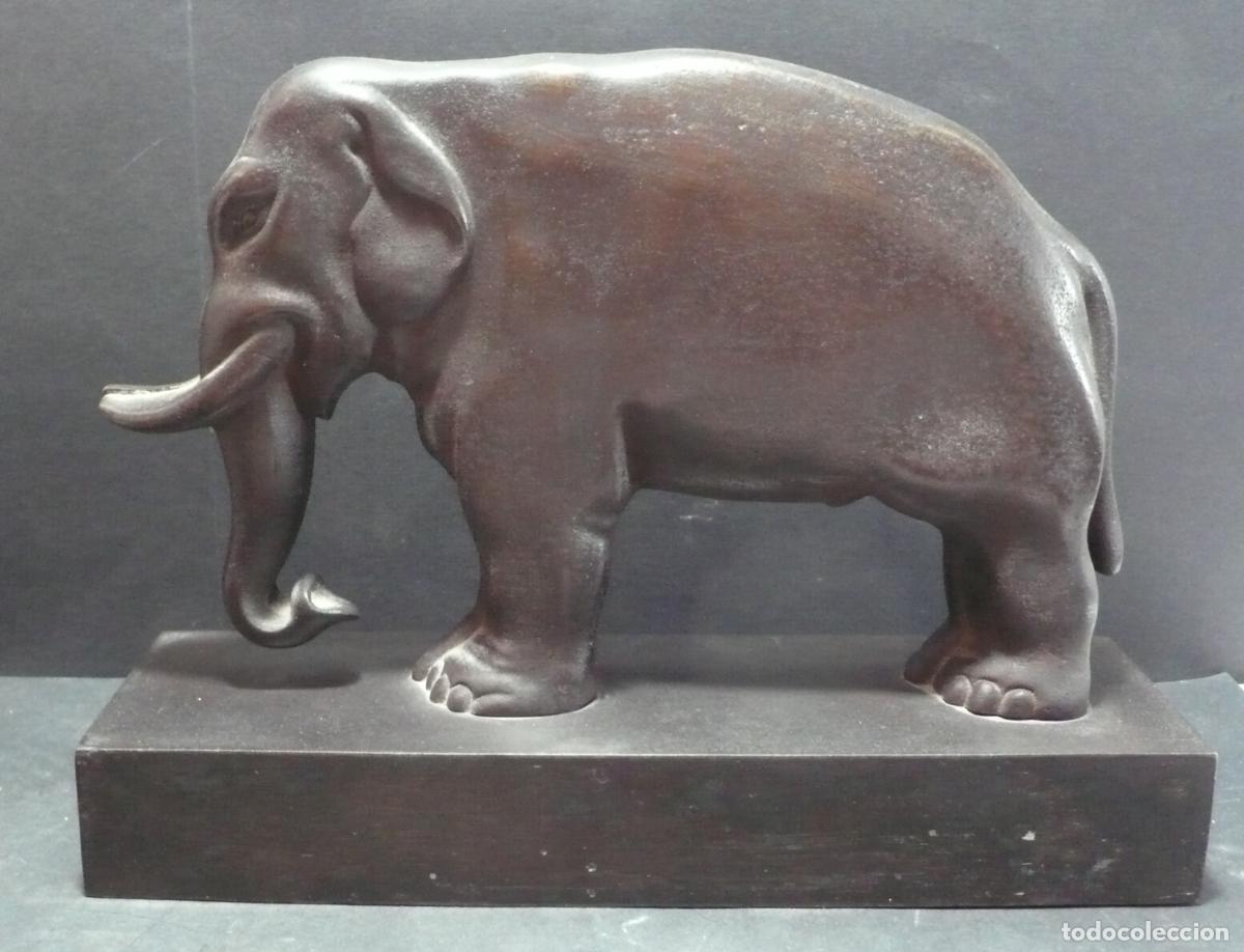 Arte: PEQUE&Ntilde;A ESCULTURA DE ELEFANTE - Foto 1