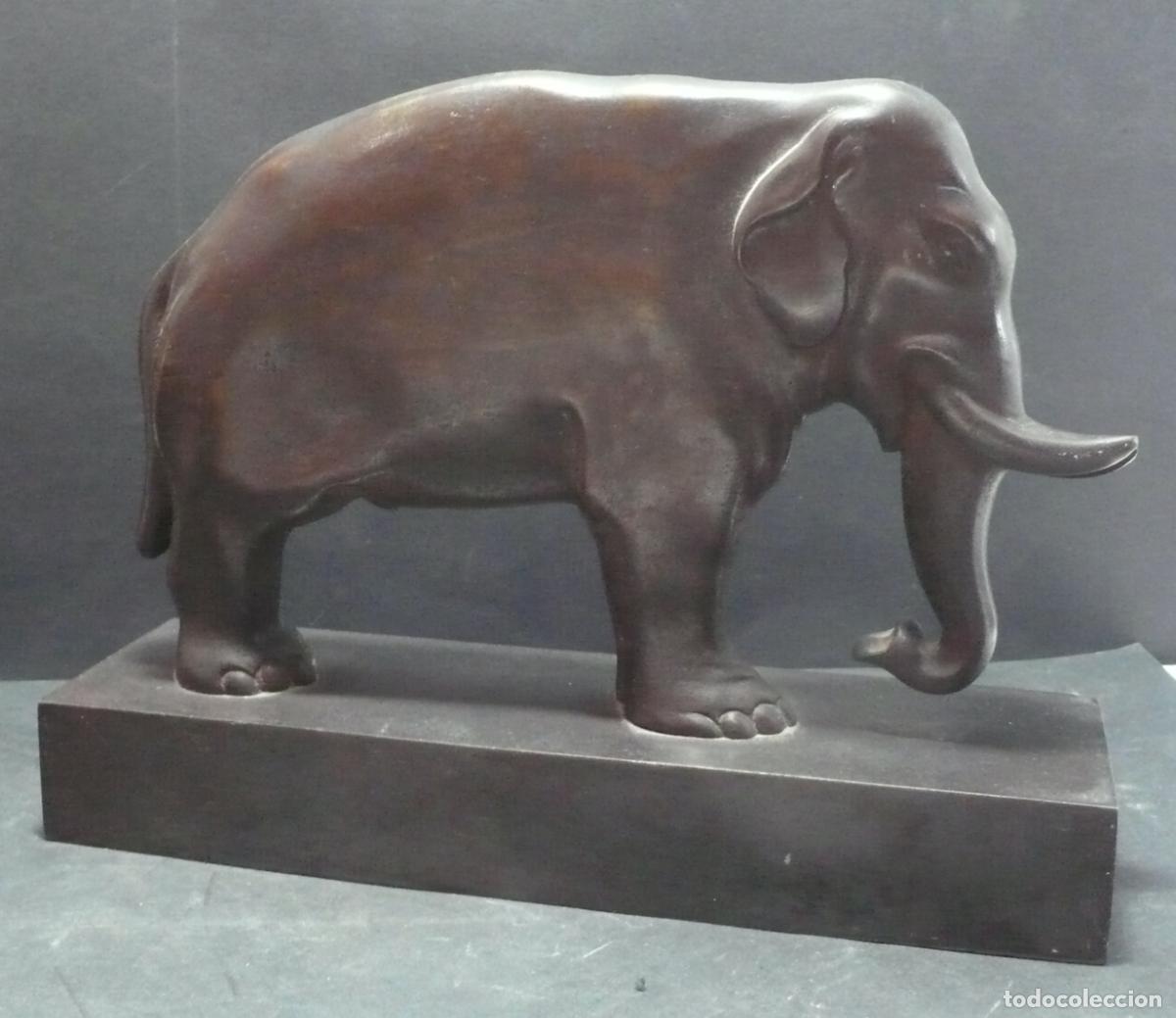 Arte: PEQUE&Ntilde;A ESCULTURA DE ELEFANTE - Foto 3
