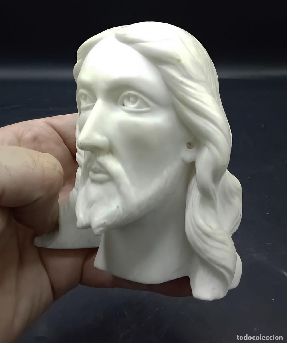 Arte: + ROSTRO DE JESUS EN MARMOL DE CARRARA ITALIANO - Foto 3