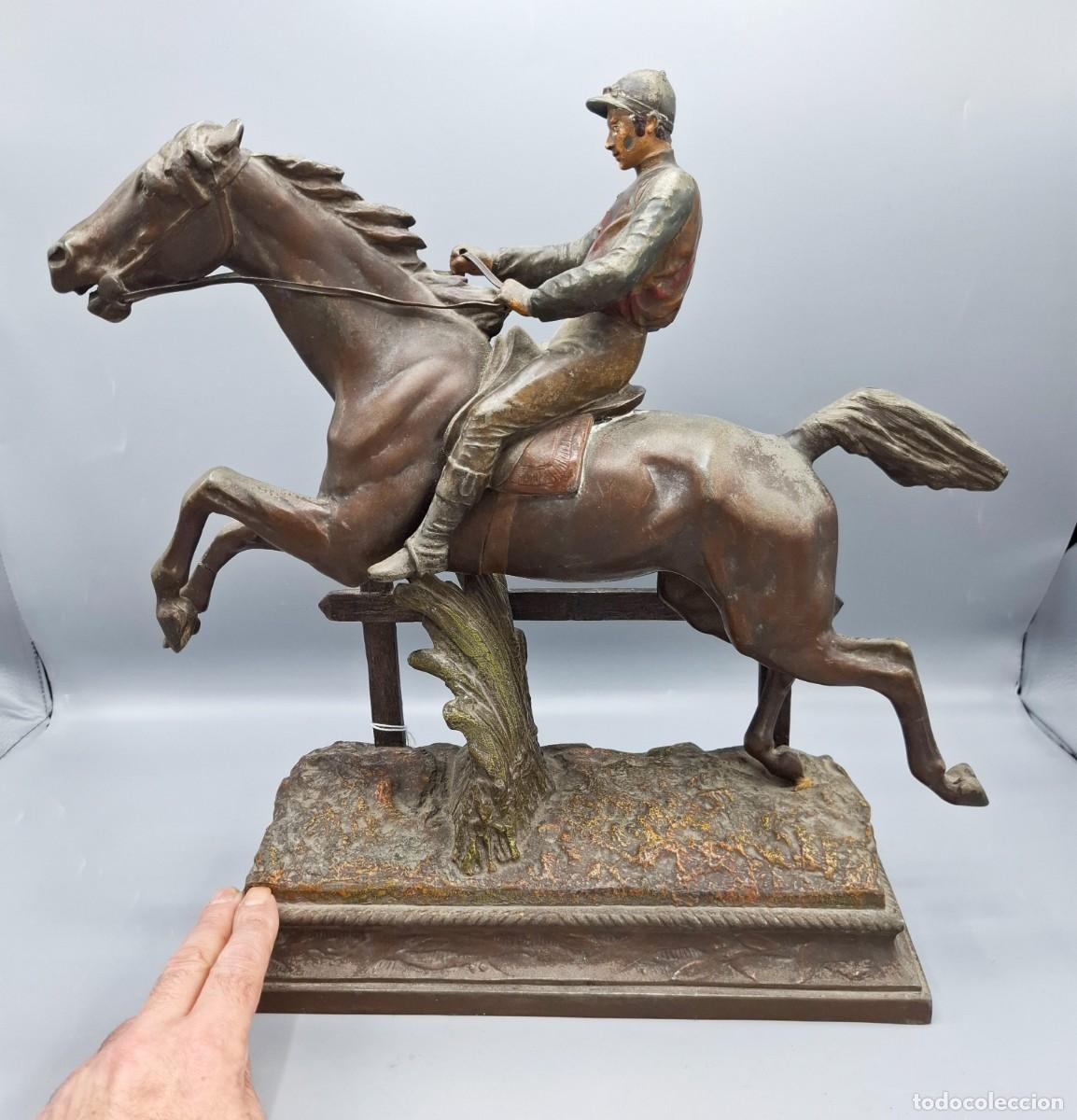 Arte: + ESCULTURA REPRESENTANDO A UN JINETE A CABALLO - Foto 5