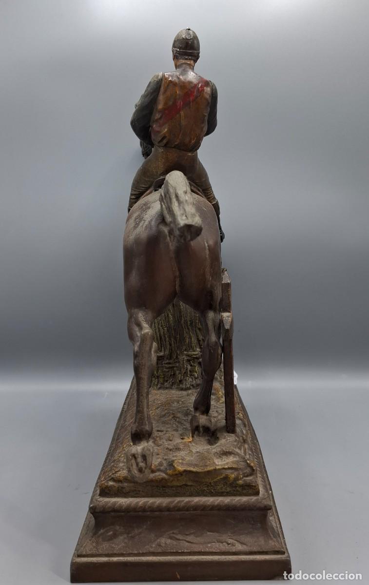 Arte: + ESCULTURA REPRESENTANDO A UN JINETE A CABALLO - Foto 7