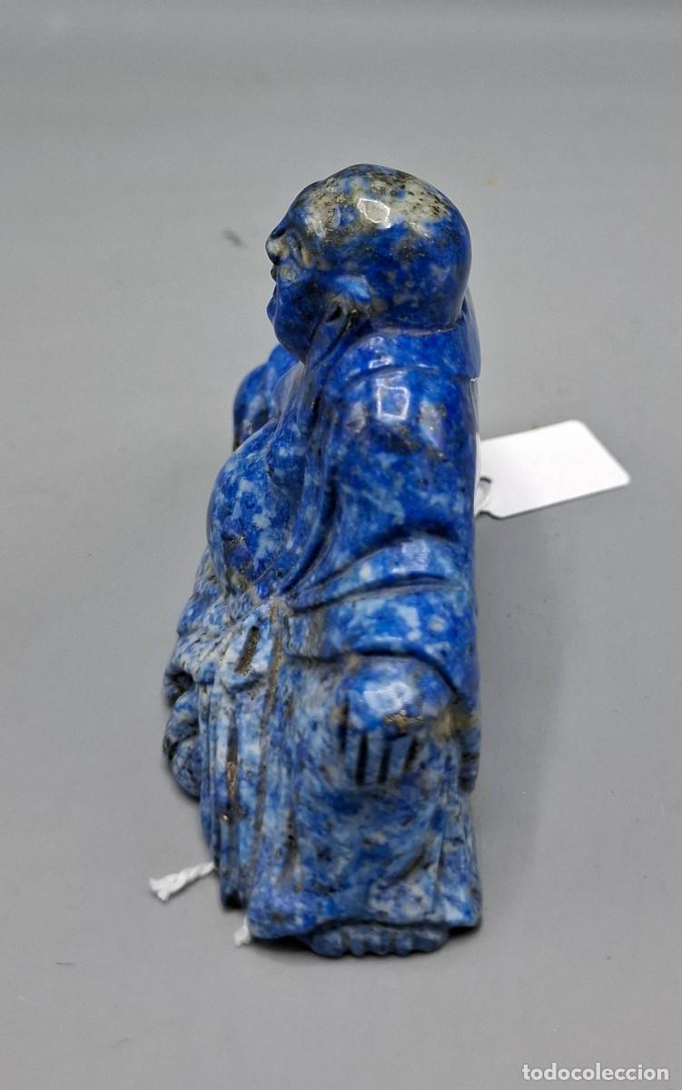 Arte: + ANTIGUO BUDA EN LAPISLAZULI - AMULETO DE PROTECCION PARA EL HOGAR - Foto 2