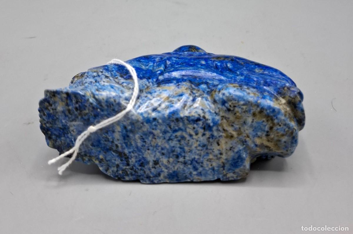 Arte: + ANTIGUO BUDA EN LAPISLAZULI - AMULETO DE PROTECCION PARA EL HOGAR - Foto 6