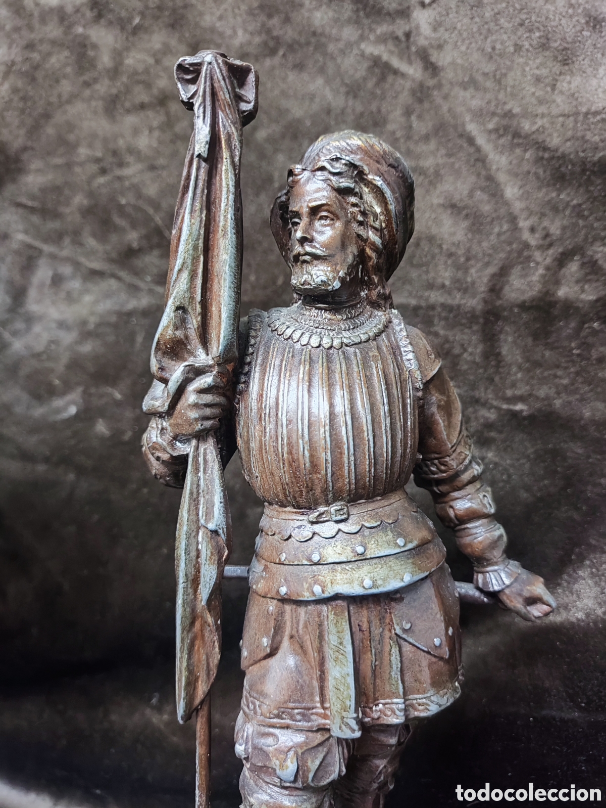 Arte: PAREJA DE FIGURAS HIST&Oacute;RICAS SIGLO XIX - Foto 2