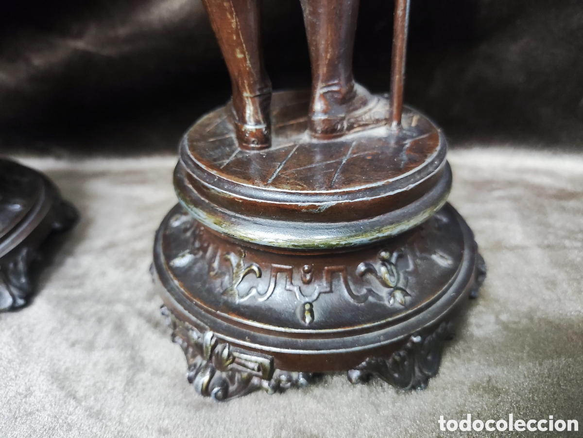 Arte: PAREJA DE FIGURAS HIST&Oacute;RICAS SIGLO XIX - Foto 11