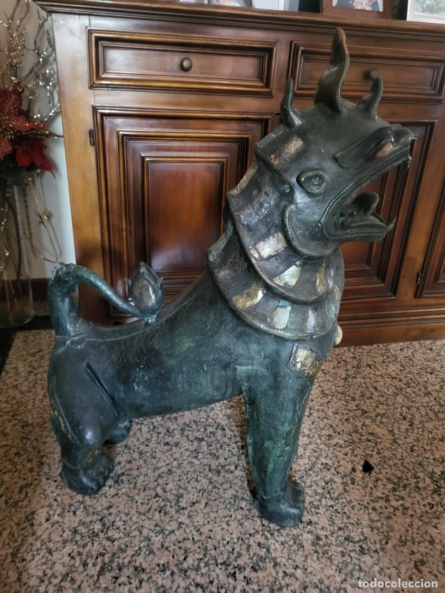 Arte: PERRO FOO GUARDI&Aacute;N CHINO. PAREJA - Foto 2