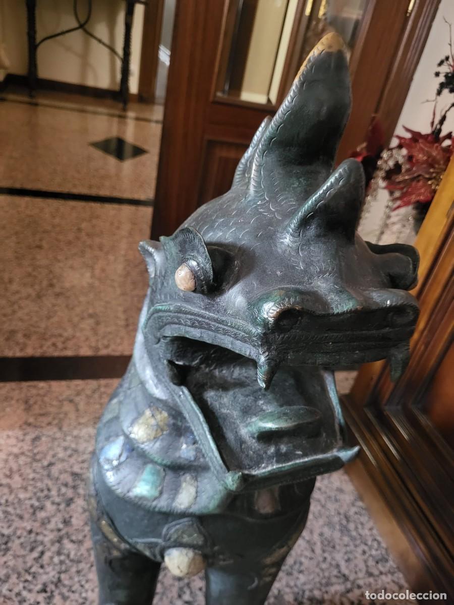 Arte: PERRO FOO GUARDI&Aacute;N CHINO. PAREJA - Foto 3
