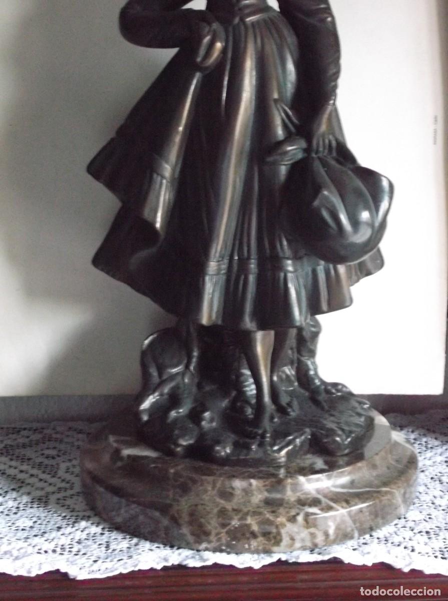 Arte: GITANA CON UN JATILLO DE ROPA - MATERIAL &iquest;?) - ANTIGUA. - Foto 6