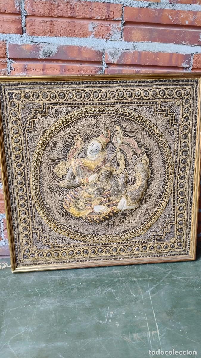 Arte: Birmanie kalaga original d &eacute;poque 1950 - Foto 1