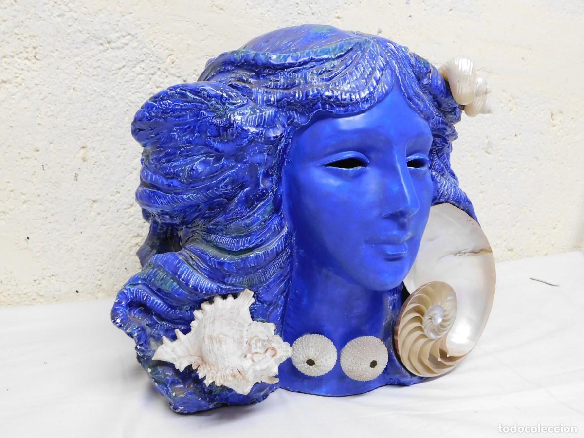 Arte: ESCULTURA CABEZA DE MUJER - Foto 2