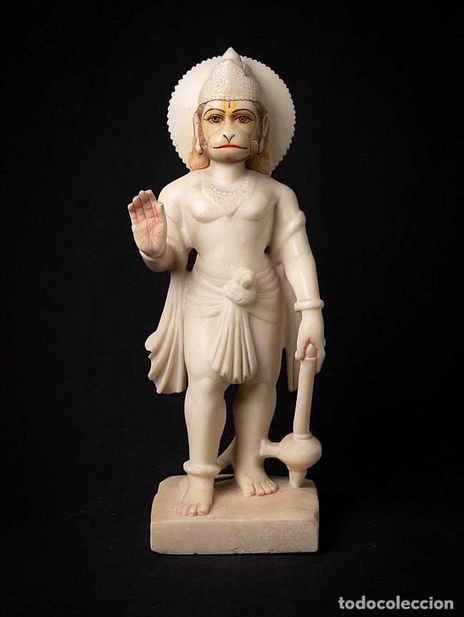 Arte: old indian marble Hanuman statue - Foto 1