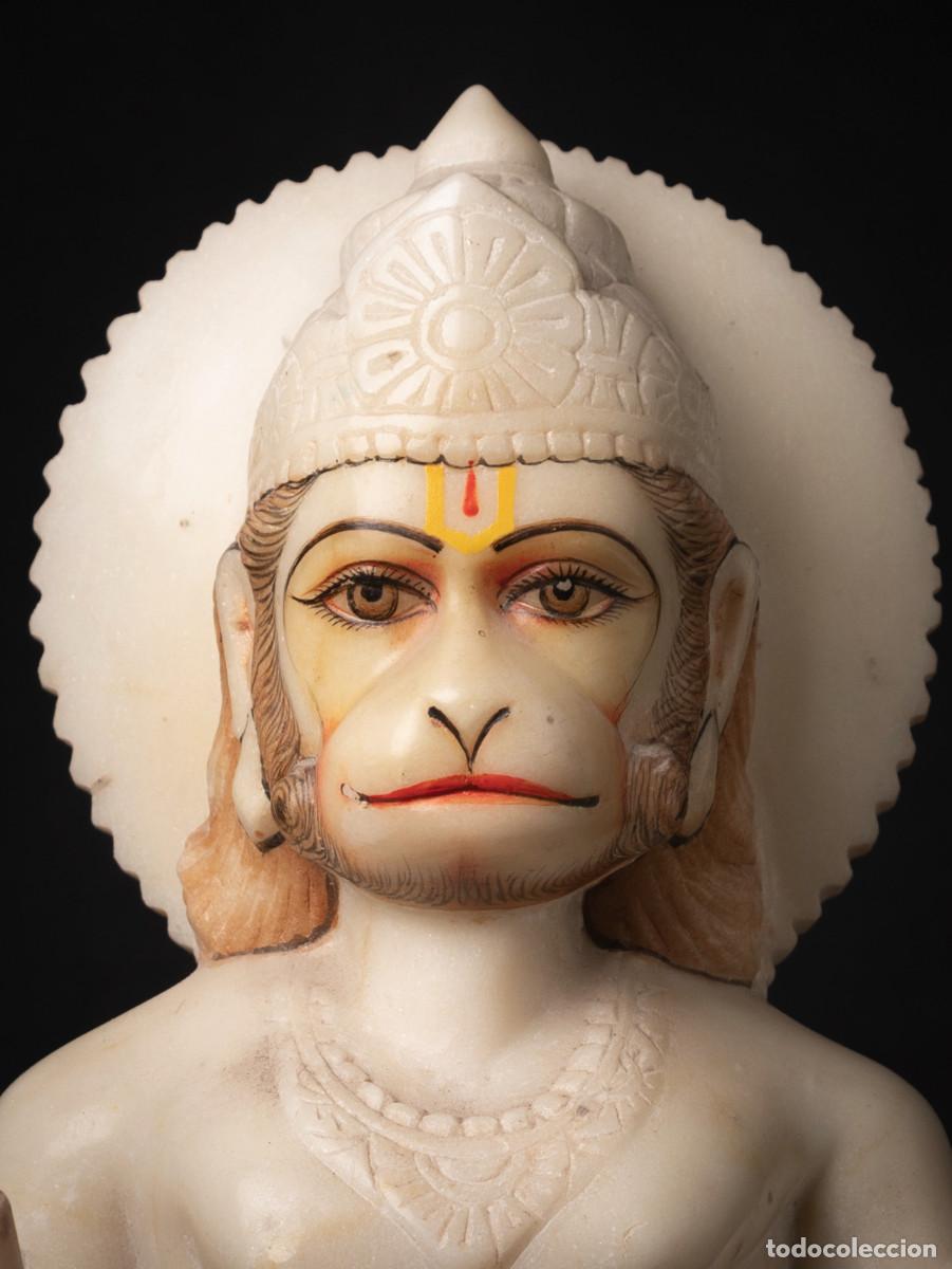 Arte: old indian marble Hanuman statue - Foto 2