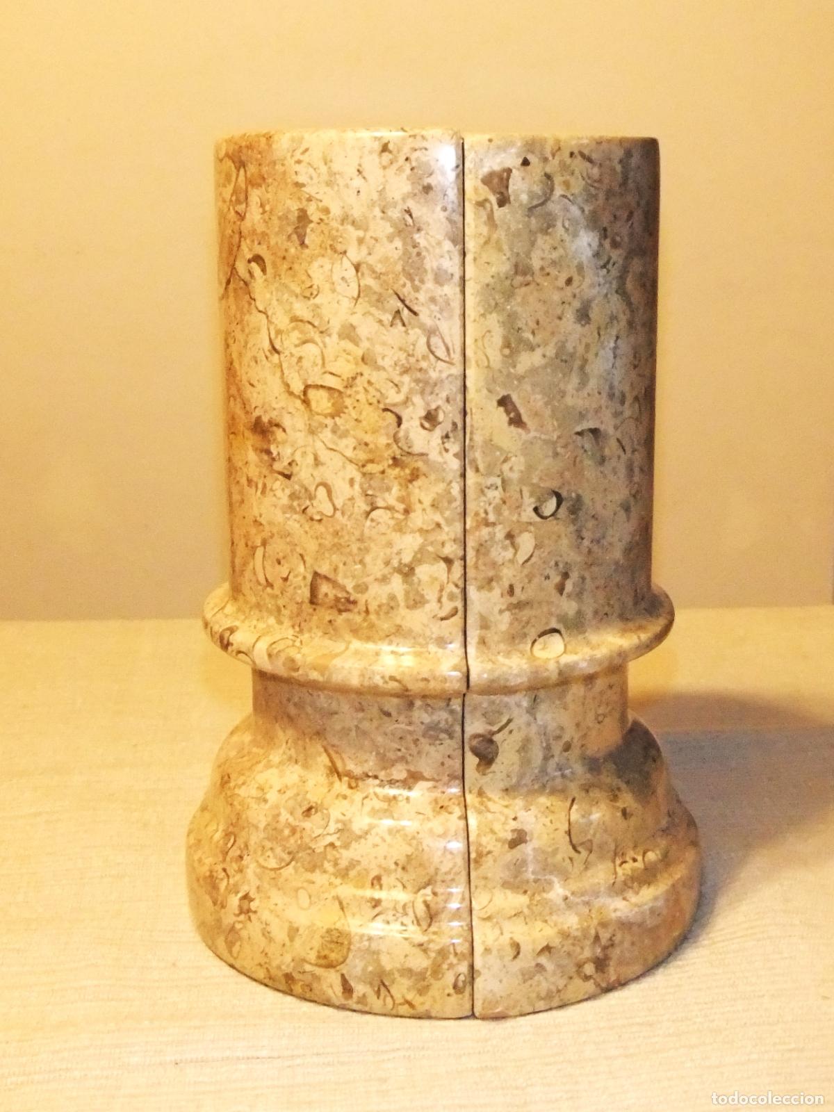 Arte: sujetalibros de columna de m&aacute;rmol postmodernos - Foto 3
