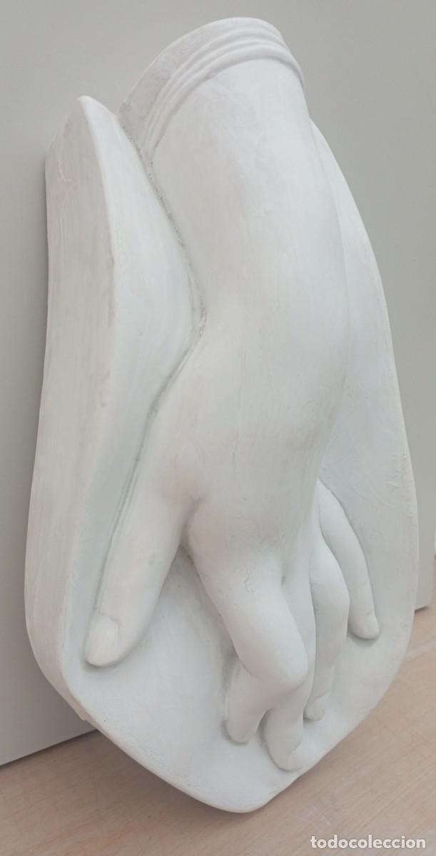 Arte: Mano abierta en escayola . Modelo anat&oacute;mico. - Foto 4