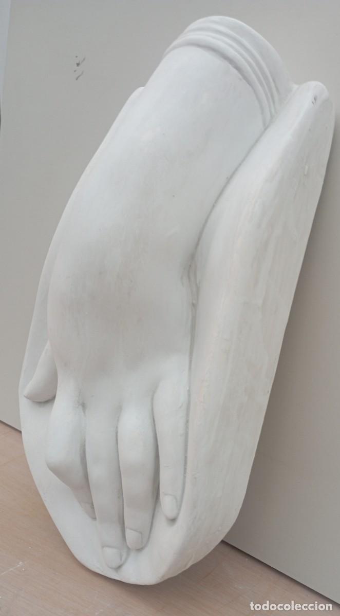 Arte: Mano abierta en escayola . Modelo anat&oacute;mico. - Foto 5
