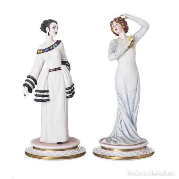 Arte: DOS ESCULTURAS DE CAPODIMONTE - Foto 1