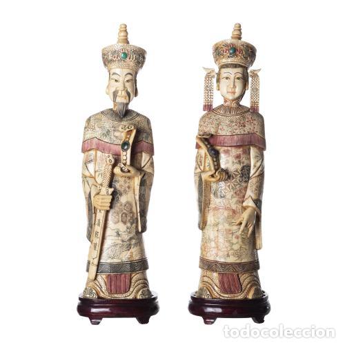 Arte: EMPERADOR Y EMPERATRIZ CON RUYI - Foto 1