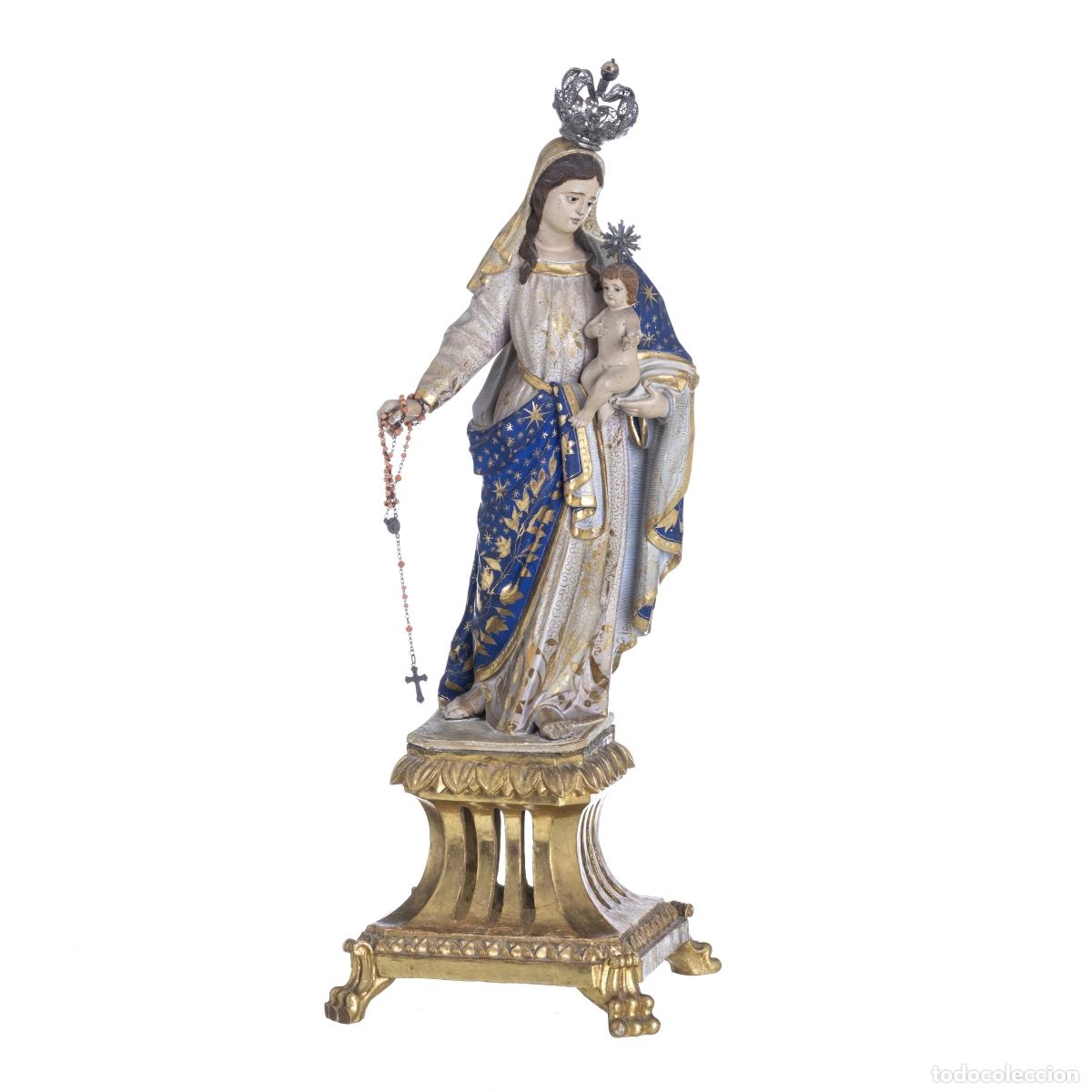Arte: NUESTRA SE&Ntilde;ORA CON EL NI&Ntilde;O JES&Uacute;S - Foto 1