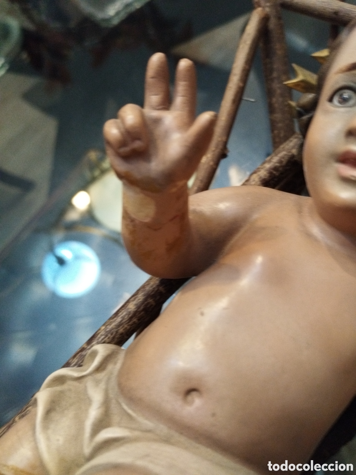 Arte: *NI&Ntilde;O JESUS CON CUNA.(Rf:Ce/57/.) - Foto 3