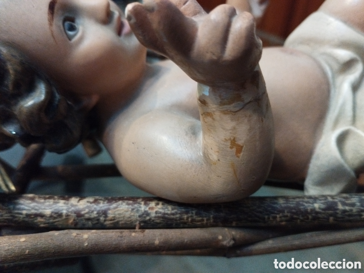 Arte: *NI&Ntilde;O JESUS CON CUNA.(Rf:Ce/57/.) - Foto 4