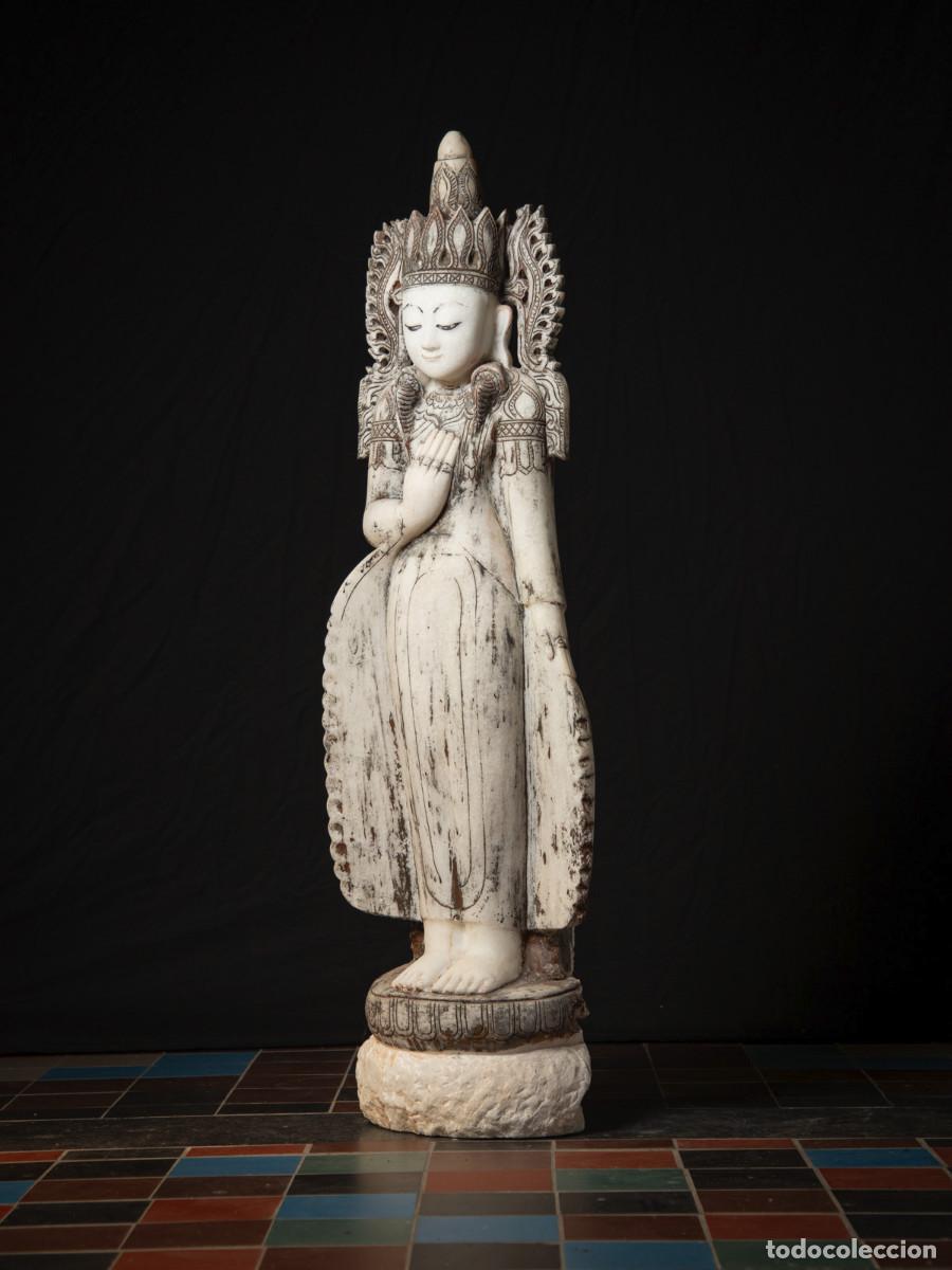 Arte: crowned buddha in full marbor - Foto 2
