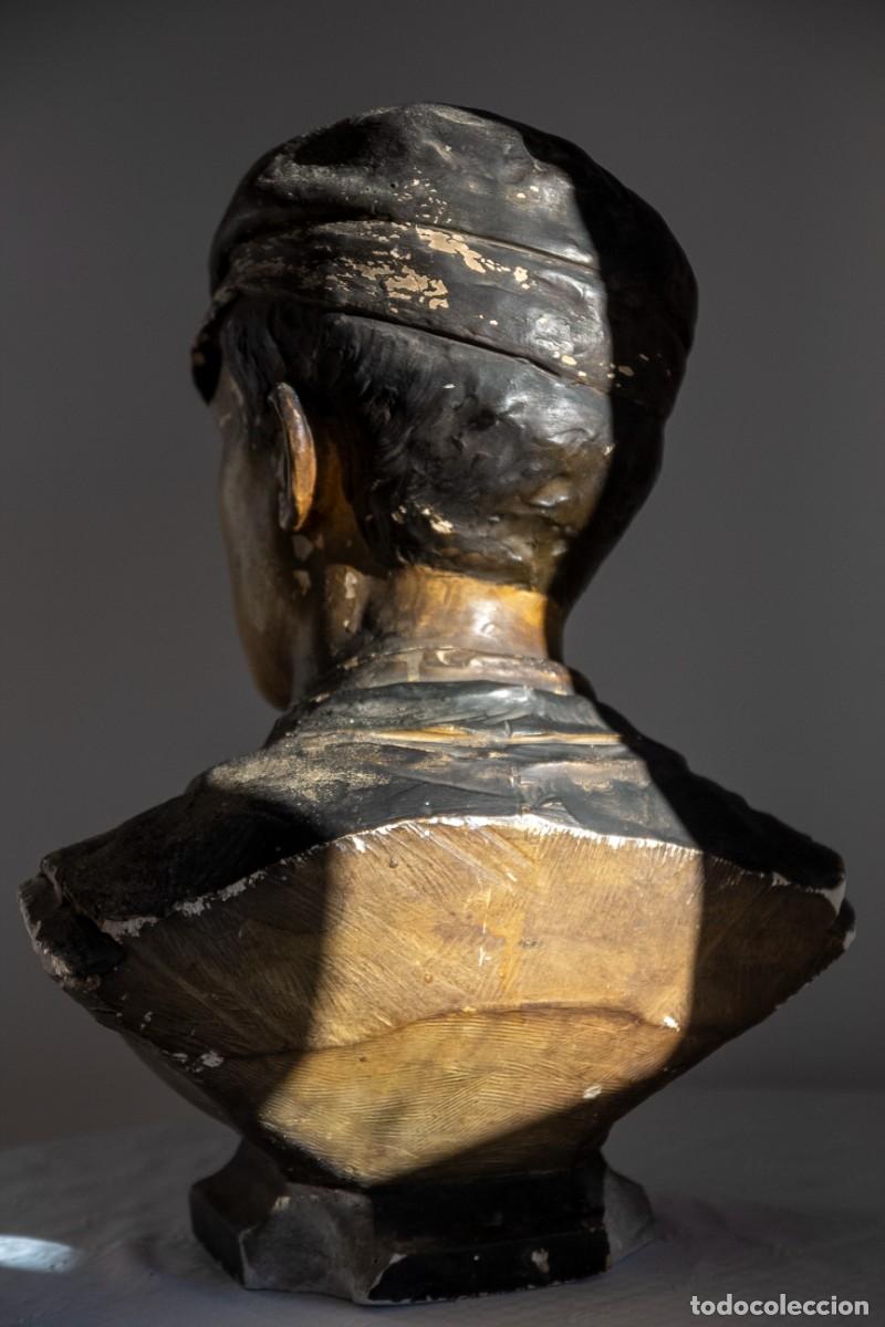 Arte: Busto de obrero - Policromado - Foto 4