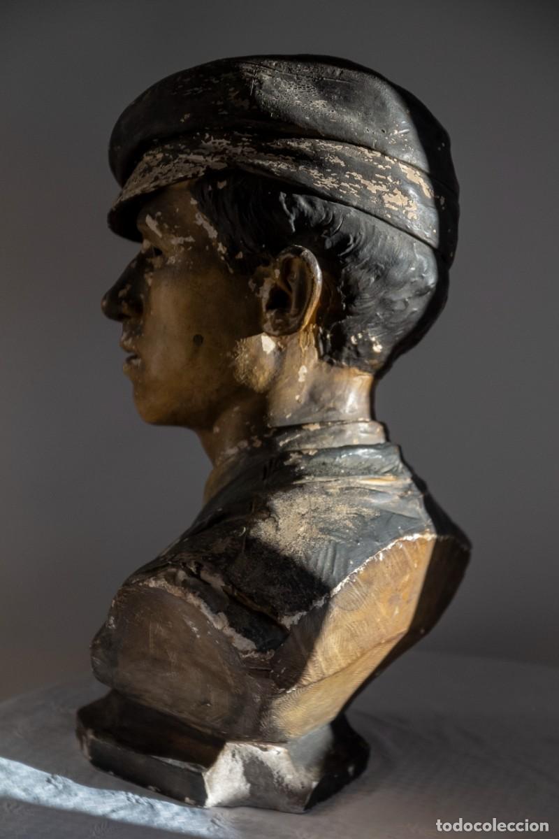 Arte: Busto de obrero - Policromado - Foto 5