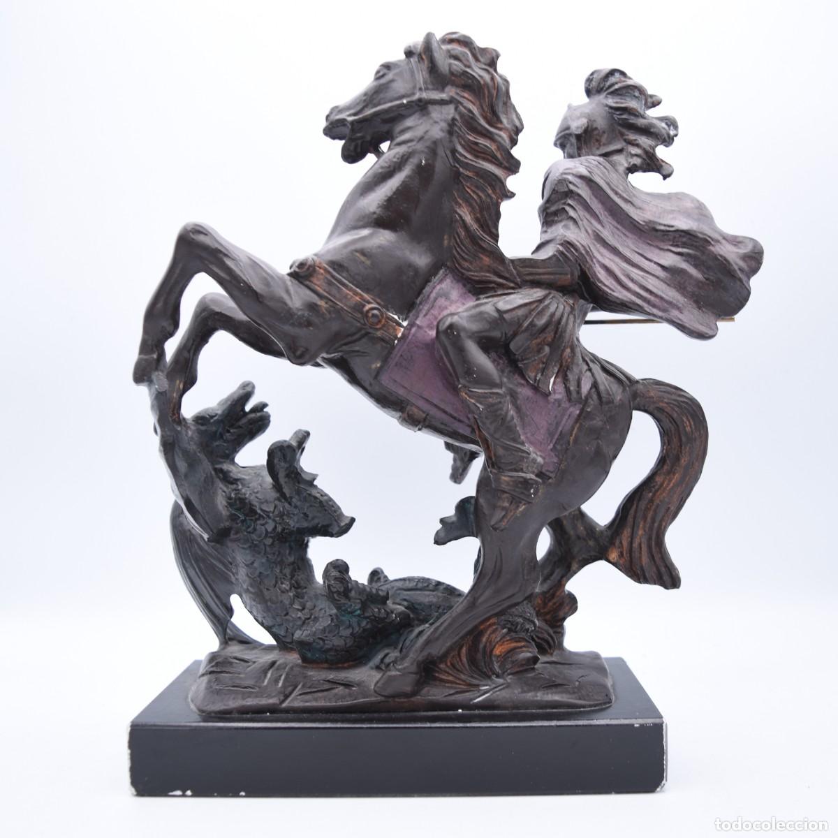 Arte: Escultura San Jorge matando al Drag&oacute;n - Foto 3