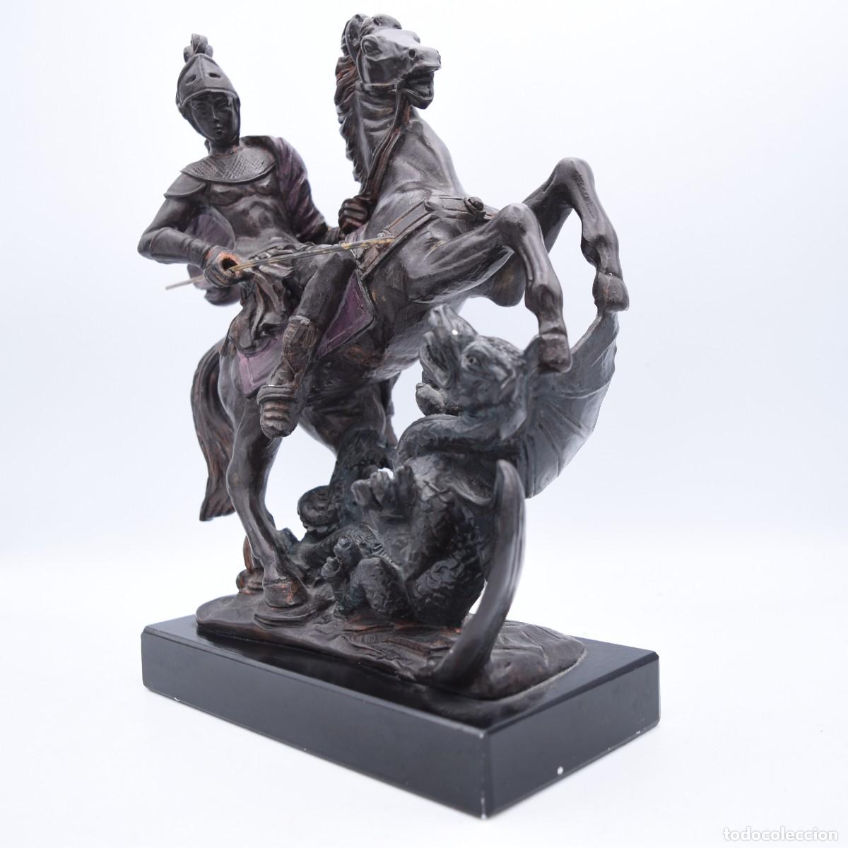 Arte: Escultura San Jorge matando al Drag&oacute;n - Foto 5