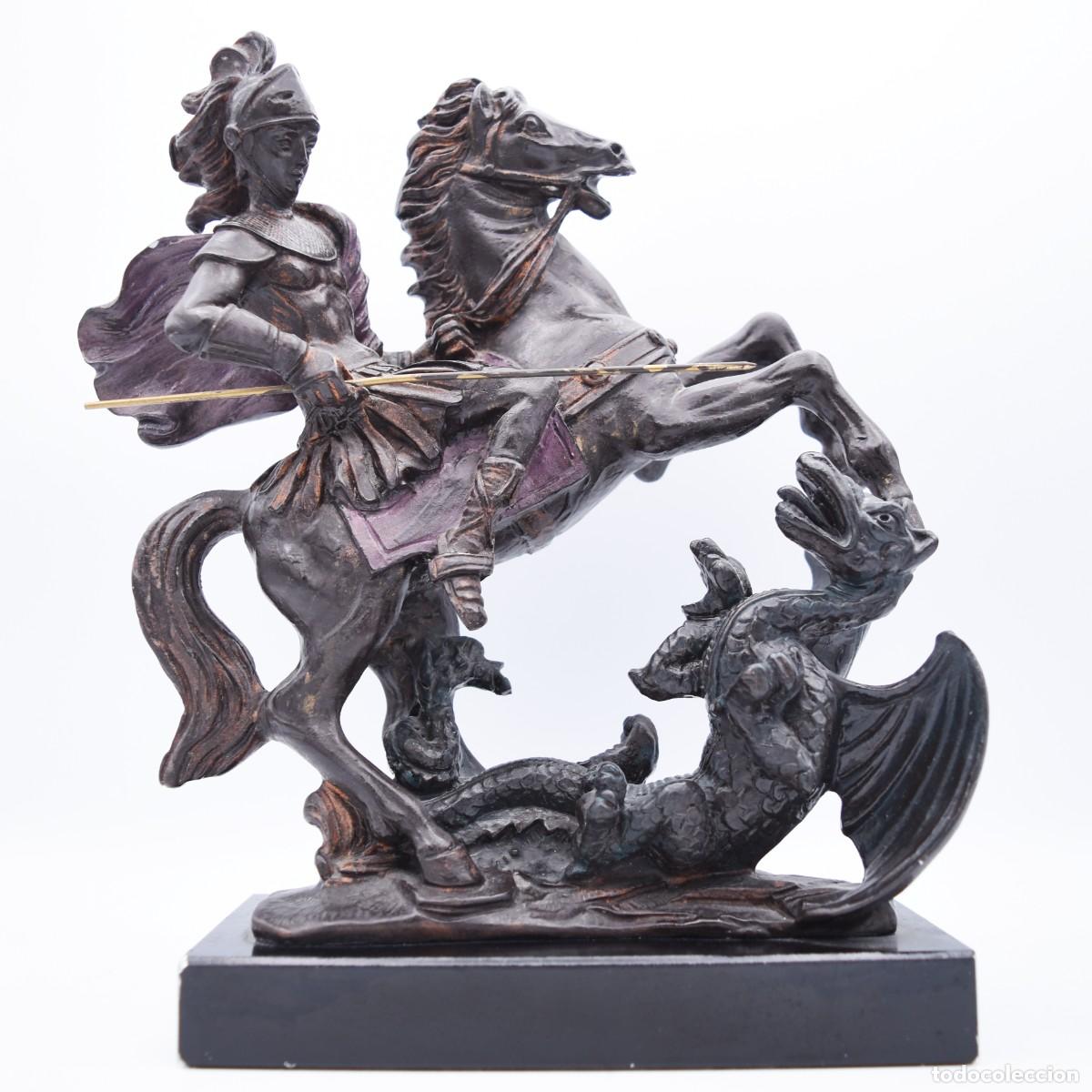 Arte: Escultura San Jorge matando al Drag&oacute;n - Foto 7