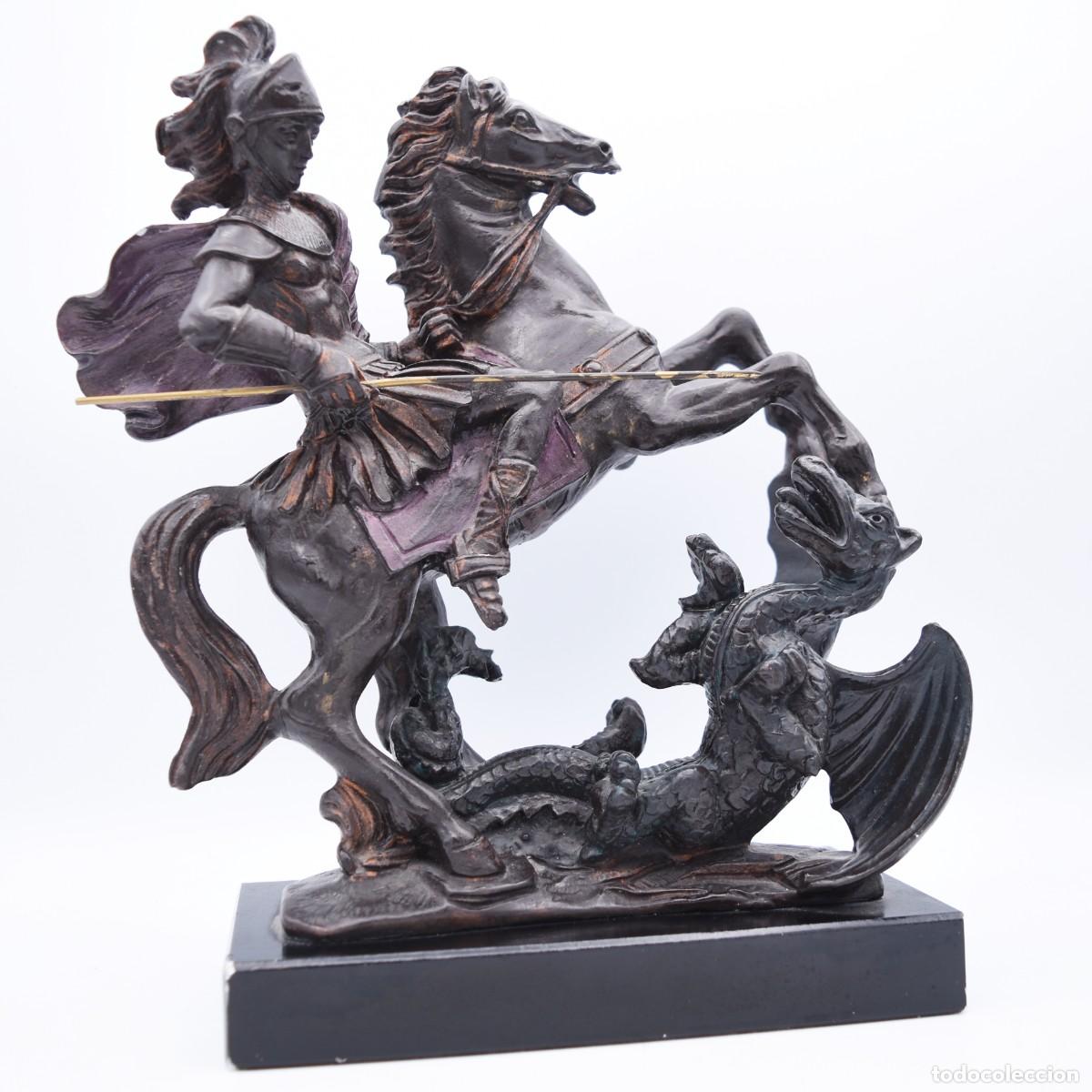 Arte: Escultura San Jorge matando al Drag&oacute;n - Foto 8