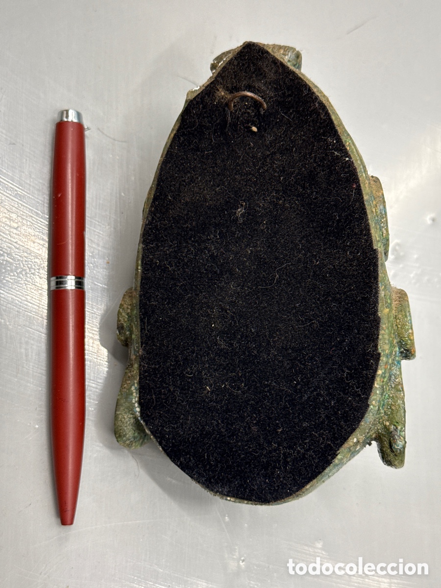 Arte: Cara azteca de malaquita - Foto 2