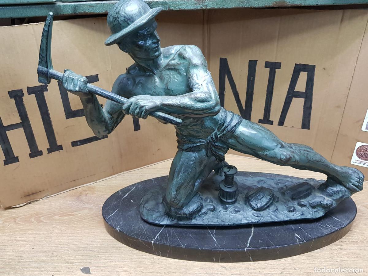 Arte: ANTIGUA ESTATUA DE MINERO - Foto 1