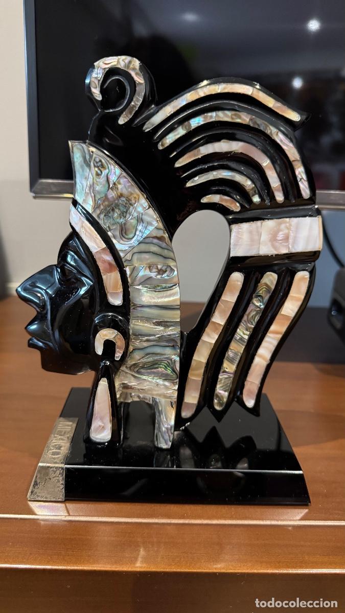 Arte: Cabeza guerrero maya - Foto 2