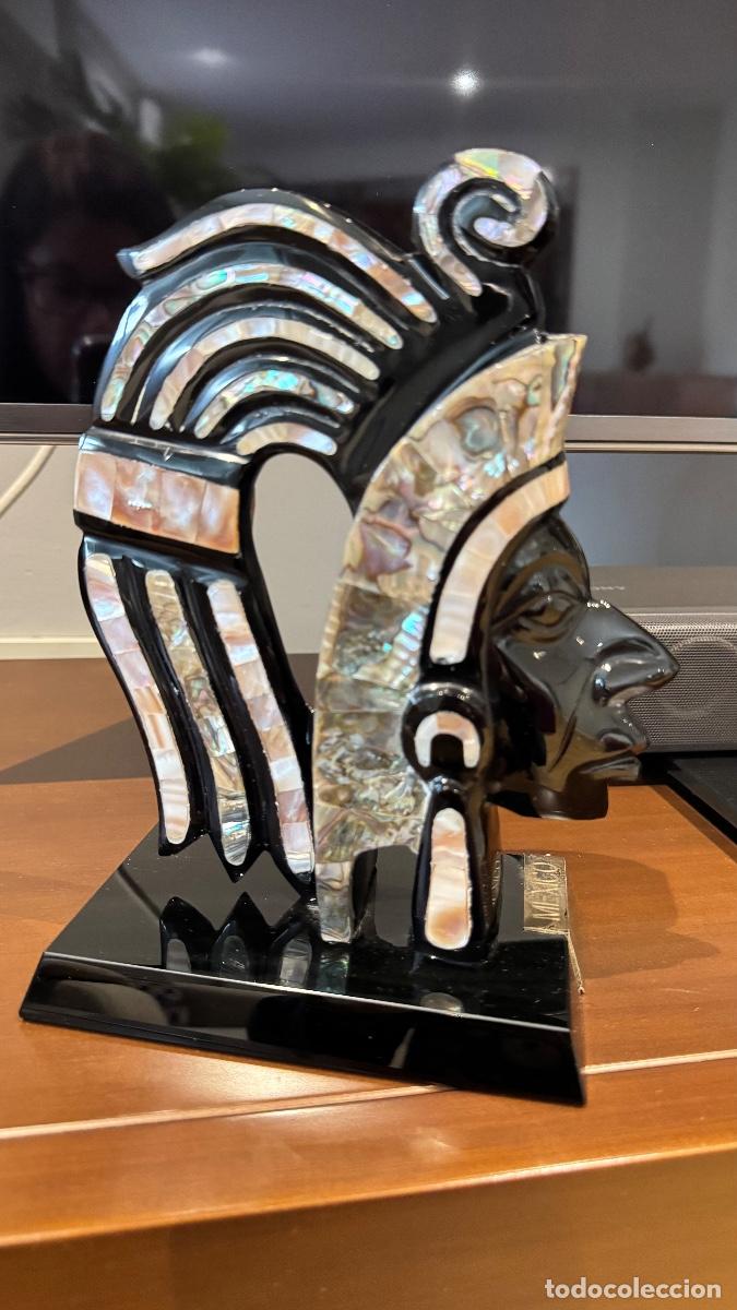 Arte: Cabeza guerrero maya - Foto 1