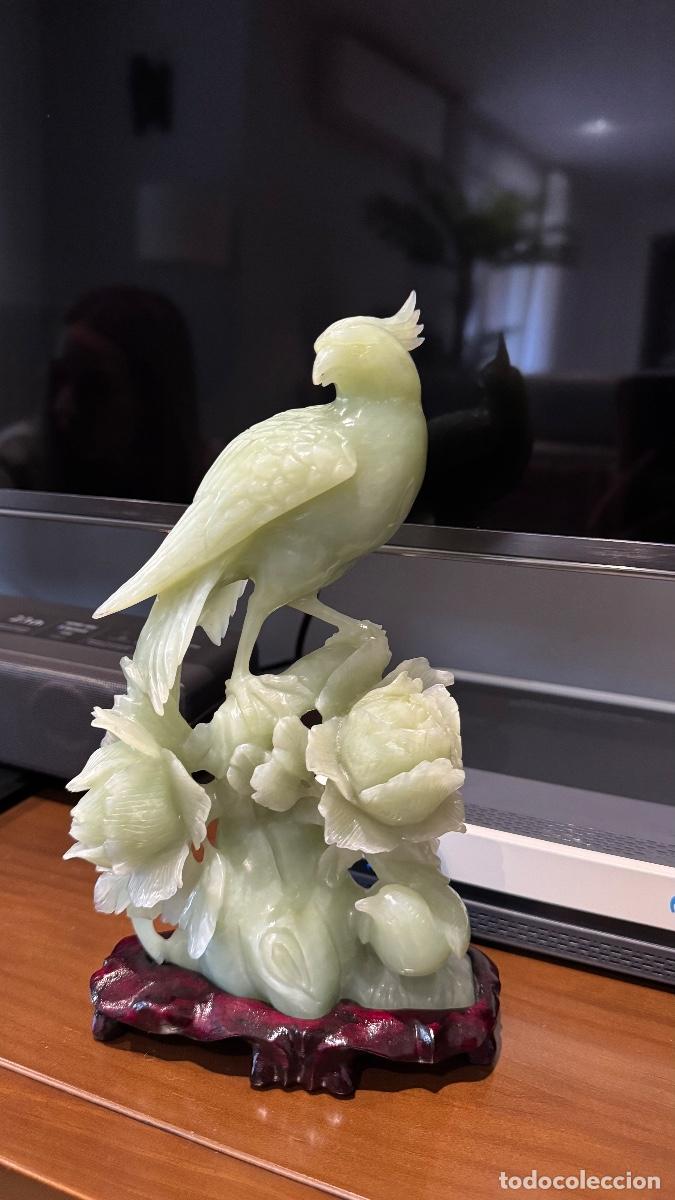 Arte: Escultura pajaro jade - Foto 1