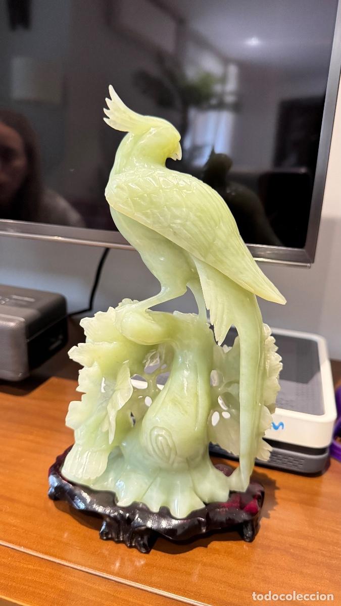 Arte: Escultura pajaro jade - Foto 2