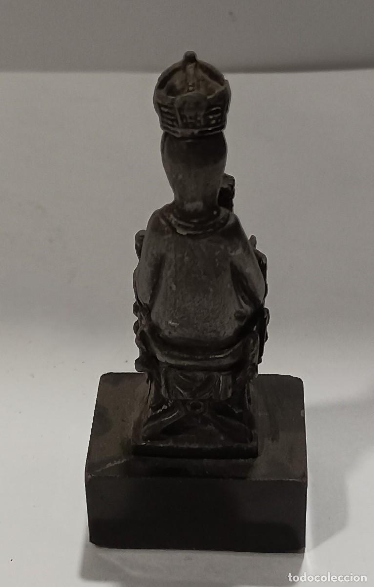 Arte: VIRGEN ANTIGUA DE VALVANERA METAL - Foto 2