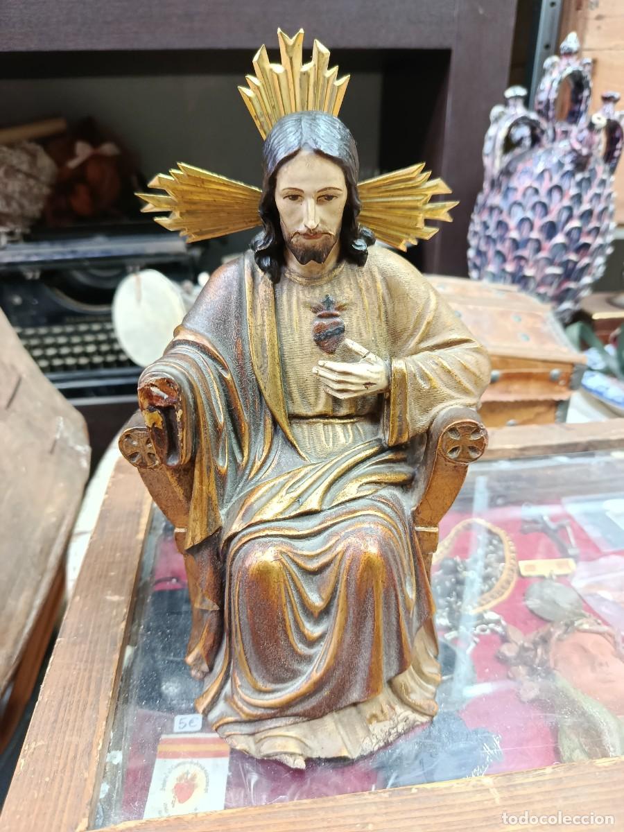 Arte: Coraz&oacute;n de Jes&uacute;s antiguo de Olot. - Foto 1