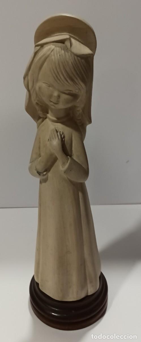 Arte: VIRGEN DE ESTUCO BASE DE MADERA - Foto 1
