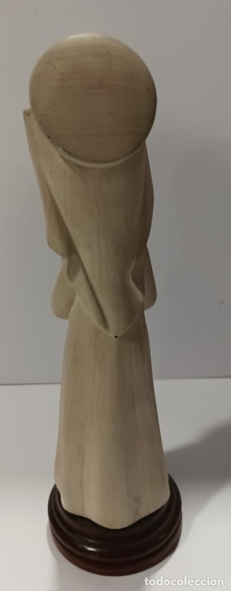Arte: VIRGEN DE ESTUCO BASE DE MADERA - Foto 2