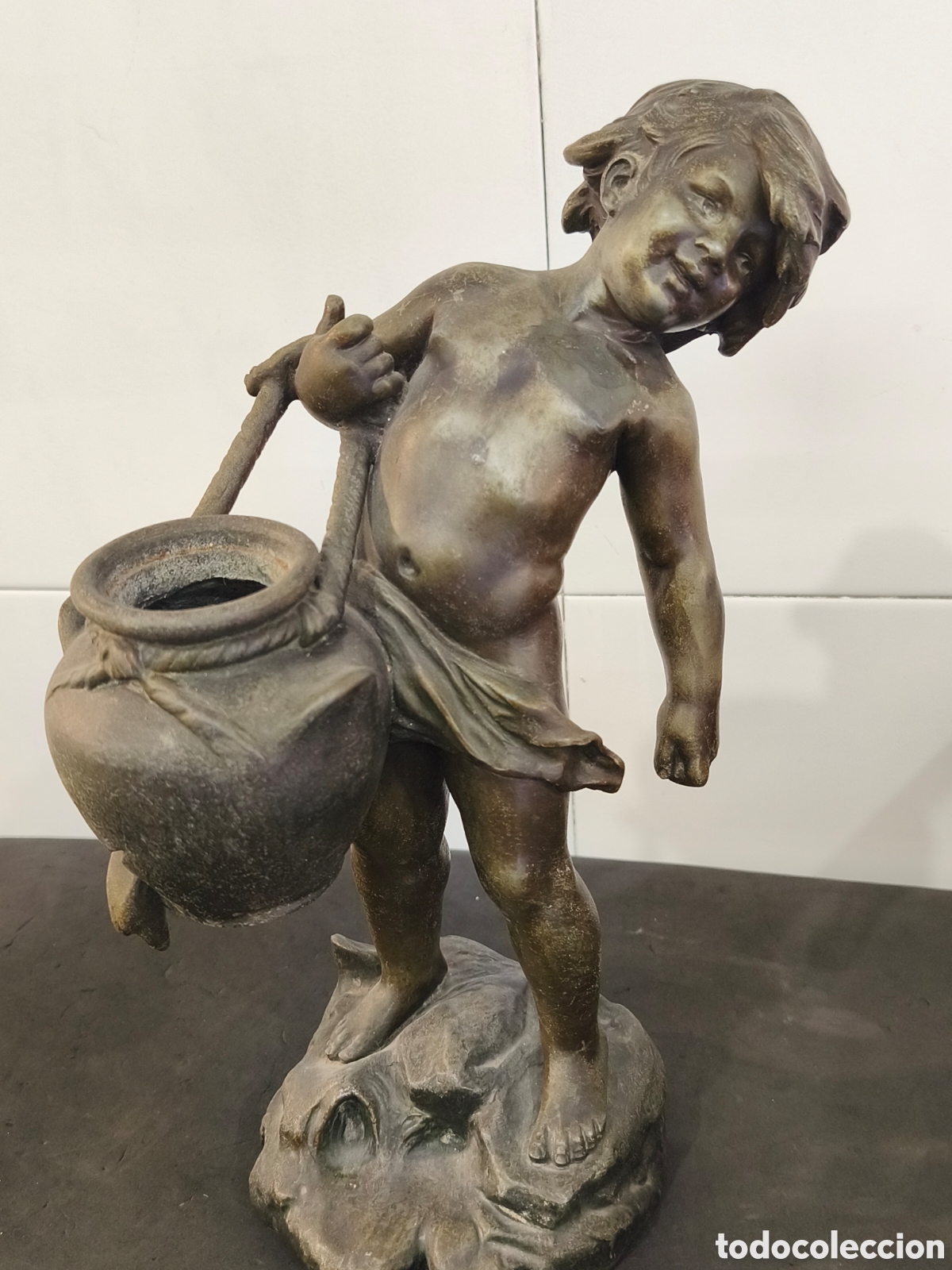 Arte: Escultura Auguste Moreau ( 1834-1917) 31cm, Calamina