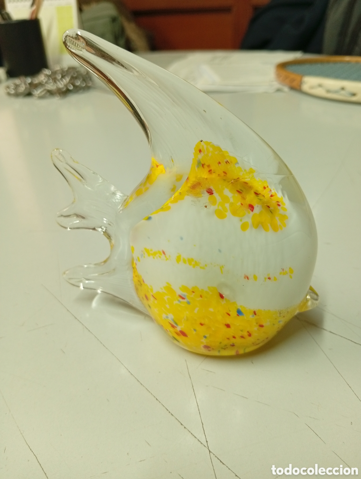 Arte: Figura pez de cristal de murano - Foto 3
