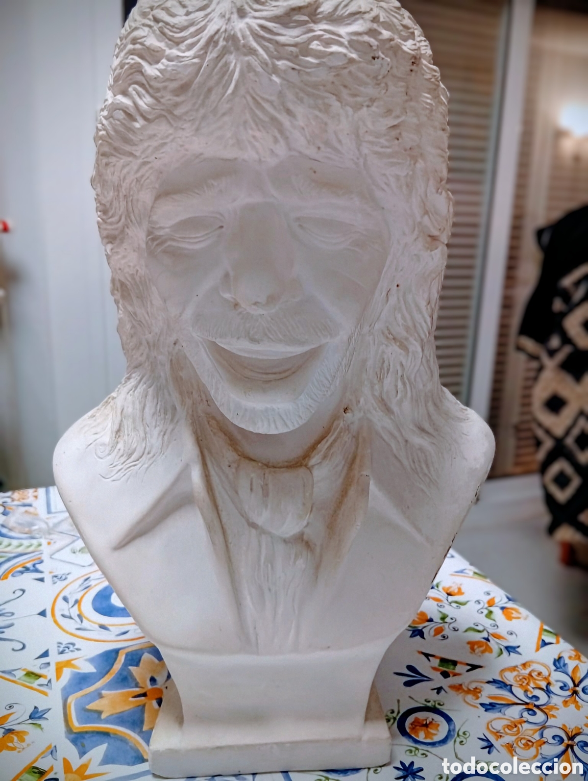 Arte: Busto en yeso de Camar&oacute;n de la Isla - Foto 1