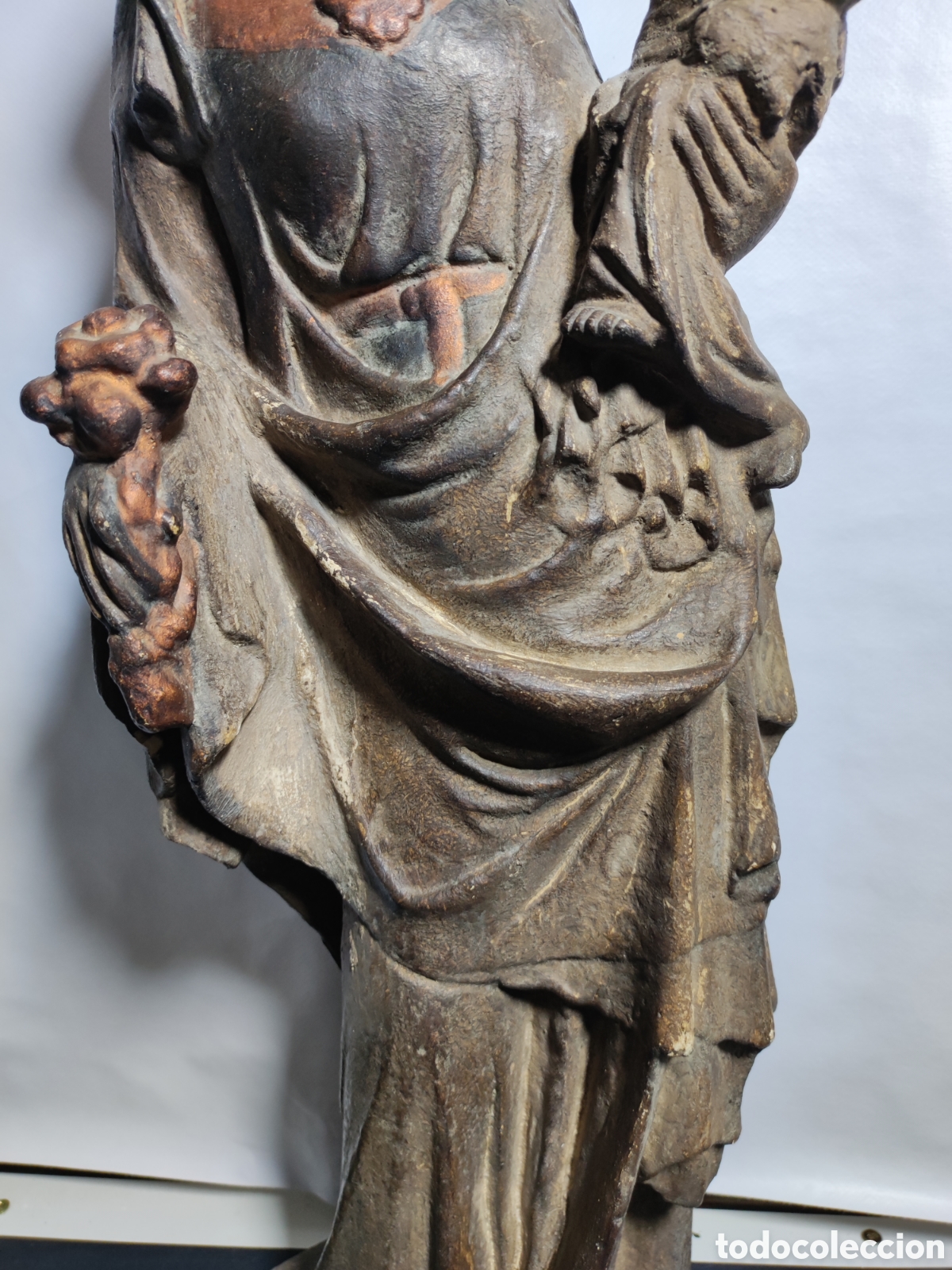 Arte: Virgen con ni&ntilde;o siglo XIX - Foto 3