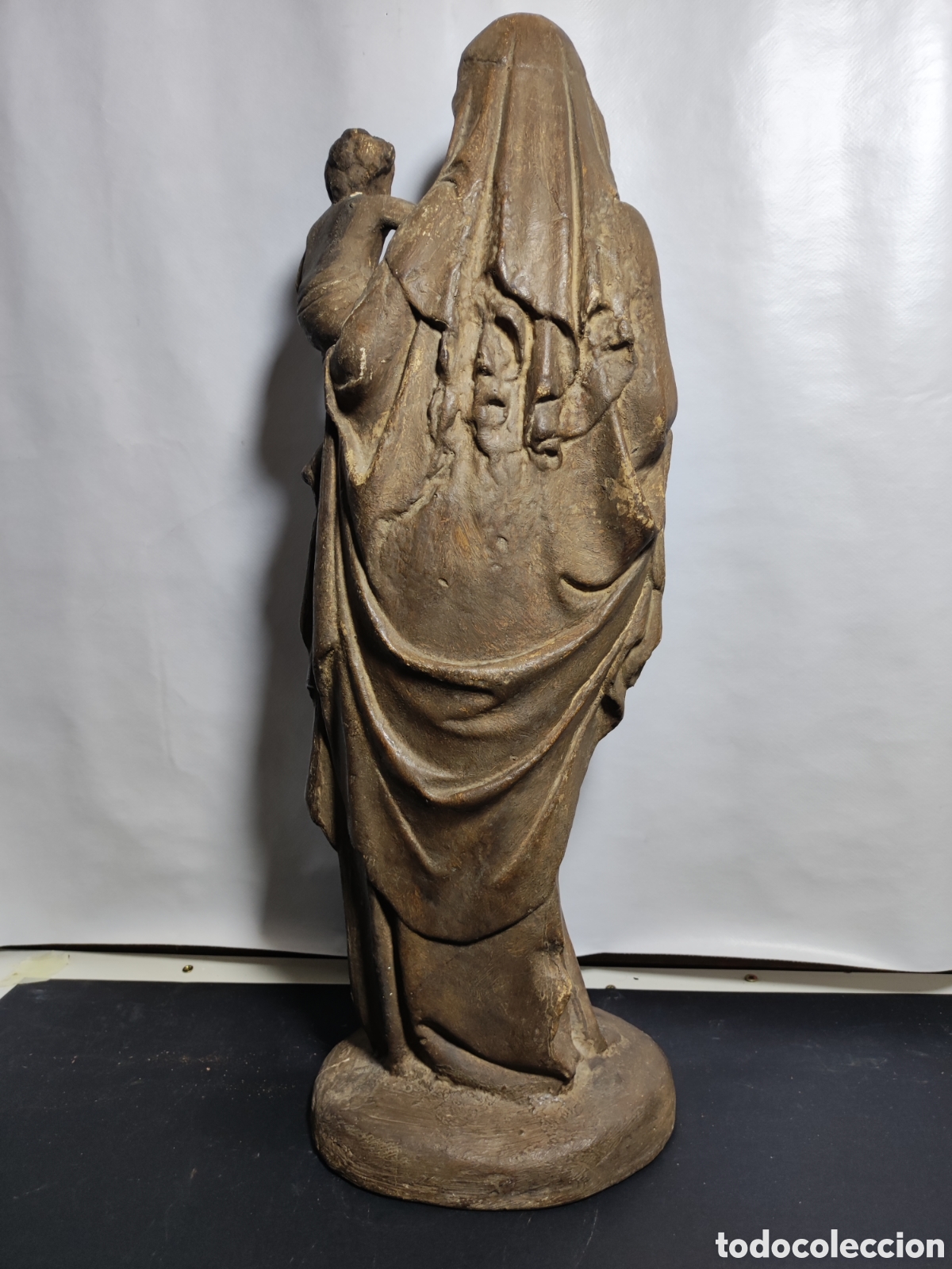Arte: Virgen con ni&ntilde;o siglo XIX - Foto 6