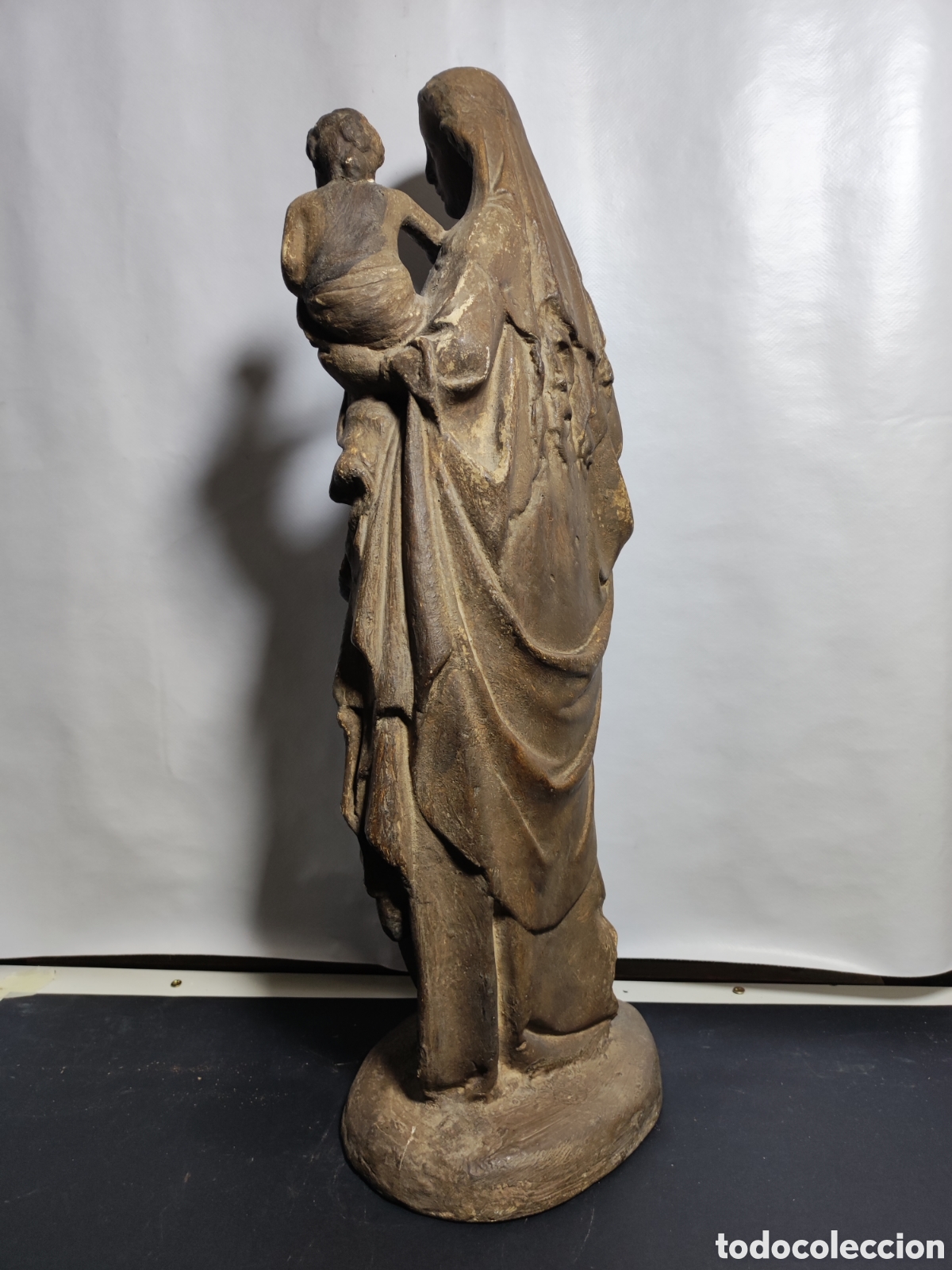 Arte: Virgen con ni&ntilde;o siglo XIX - Foto 7